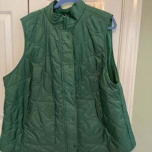 Green fall vest